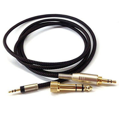 NewFantasia Replacement Audio Upgrade Cable Compatible with Sennheiser Momentum, Momentum 2.0, HD1 Over-Ear On-Ear Headphones 1.5meters/4.9feet - size: 1.5m