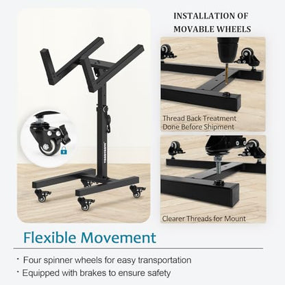 Vondynote Guitar Amp Stand with Wheels Adjustable Combo Amp Stand Tilt Back