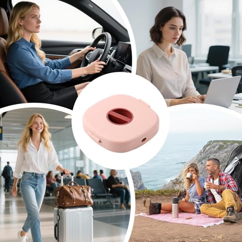 Charging Cable Winder Portable Retractable - color: Pink