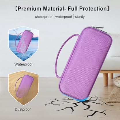 Elonbo Carrying Case for MiLESEEY GeneSonic Pro Golf GPS Speaker, Lilac - color: Lilac