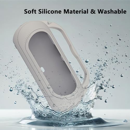 Silicone Cover Case Compatible with Beats Pill 2024 Bluetooth Speaker | Accessories for Beats Pill Speaker Protective Case with Handle, Shockproof and Anti-Scratch Cover (Grey) - color: Grey