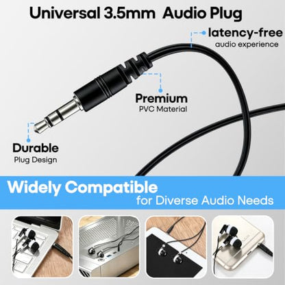 60 Pack Bulk Earbuds Headphones for School Classroom, Wholesale Wired Class Set in-Ear Headphones with 3.5mm Jack for Kids Students Toddler Teens - Individually Bagged (HY01,60 Black)