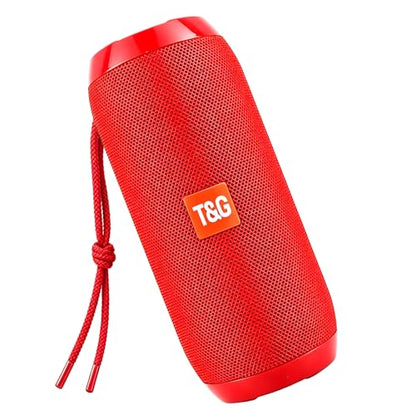 T&G TG Portable Bluetooth Speaker, IPX4 Waterproof Wireless Speaker, Red - color: Red