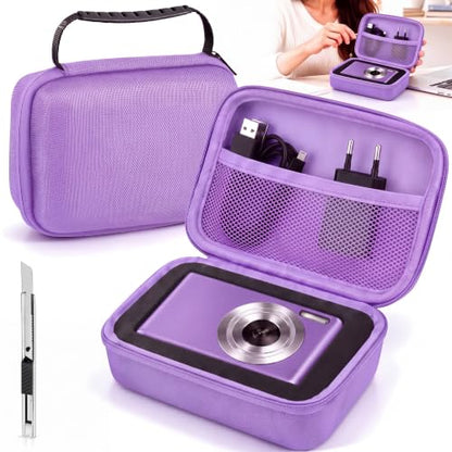 Relaxweex Hard Case with Foam, Purple, 7.1 x 4.7 x 3.1 Inch - color: Purple, size: 7.1 x 4.7 x 3.1 inch