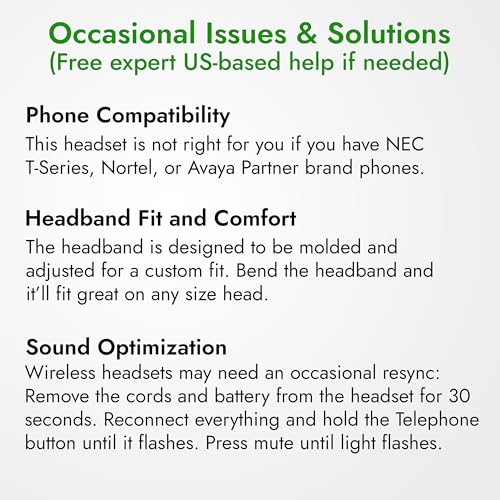 Leitner LH370 3-in-1 Wireless Office Headset with Mic – Computer, Telephone, and Cell Phone Headset – 5 Year Warranty – Single-Ear | Single-ear, over-the-head, DECT-not Bluetooth, office phones, computer, cell, Cisco, Yealink, Polycom, Avaya, 5-year warra