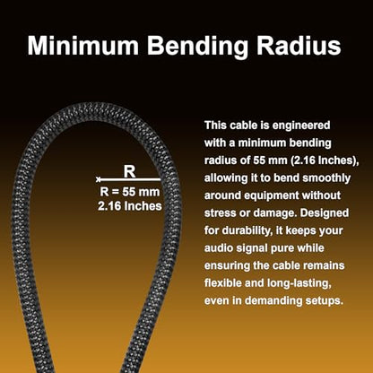 WORLDS BEST CABLES - Ultimate - 3 Foot - Premium Audiophile XLR Cable Pair | 18 AWG - Ultra-Pure OFC – Ultra-Low-Capacitance (8.5pF/ft) - Silver-plated Custom Amphenol Silver XLR - Carbon Tweed Jacket
