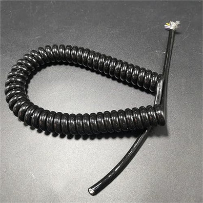 1pcs 8Core Spring Spiral Shielded Cable - 0.3sqmm Telescopic Wire (1 to 15m) - Durable & Flexible Coiled Extension Cord(Stretch 11Meters) - size: Stretch 11Meters