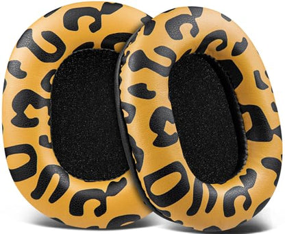 SOULWIT Earpads Replacement for Audio Technica ATH M50X M50XBT M50RD M40X M30X M20X MSR7 SX1 Monitor Headphones, Ear Pads Cushions with Softer Protein Leather, High-Density Foam - Tiger Stripe - color: Tiger Stripe