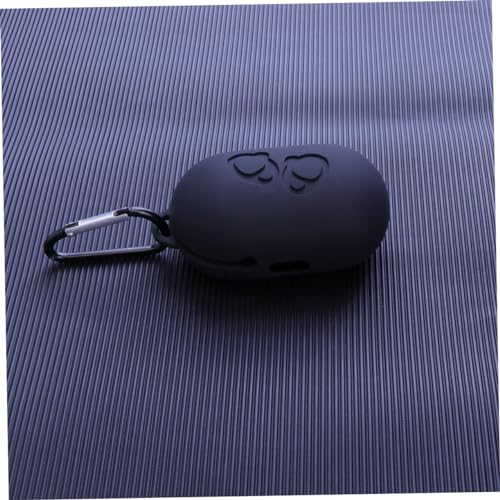 Silicone Protective Case for Wireless Earphones Shockproof and Dustproof Sleeve Compatible Full Protection for Charging Case Black