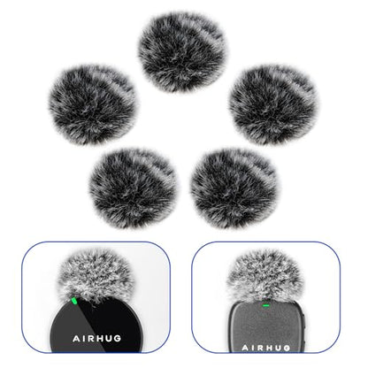 Wind Muff for AIRHUG 30/33 Wireless Lavalier Microphone, 5 Pack