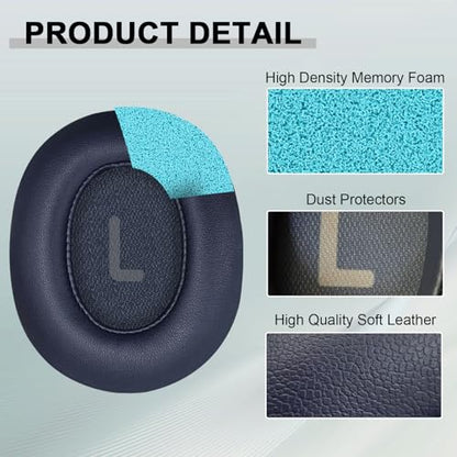 Replacement Ear Pads for JBL Tune 700(700BT)/710(710BT)/720(720BT)/750(750BT,750BTNC)/760(760NC)/770(770NC) Headphones, Headset Ear Cushions, Headset Earpads, Ear Cups Cover-Blue - color: Blue