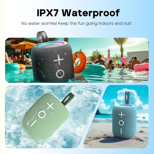Tribit StormBox Mini+ Portable Bluetooth Speaker, 12W, 360° Sound, Black - color: Black