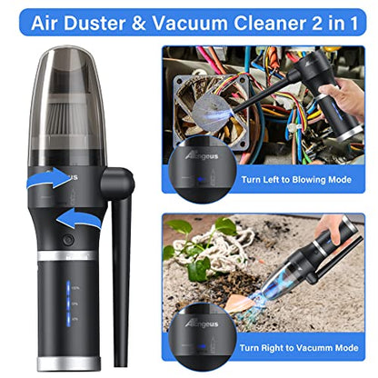ATEngeus 3 in1 Compressed Air Duster & Vacuum, Air Blower, Vacuum Cleaner for pc - color: Tad053