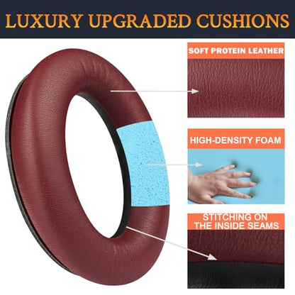 SOULWIT Earpads for Bose (QC45/QC SE/QC Wireless) - Burgundy - color: Burgundy