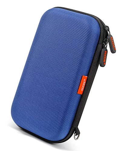 Blue Hard EVA Case for WD Seagate Hard Drive, Shockproof Bag - color: Blue