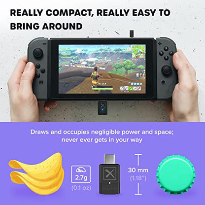 Creative BT-W4 Smart Bluetooth 5.2 Audio Transmitter with aptX Adaptive, 24-bit Audio, Device-Switching Function, and Voice Chat Support for PC/Mac / PS5 / PS4 / Nintendo Switch - color: Bluetooth 5.2 Audio Transmitter