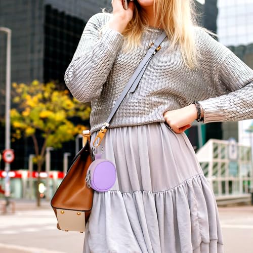 CaSZLUTION Carrying Case Compatible with GO Plus + 2023 | Portable Protective Case with Key Ring & Neck Strap, Nylon Storage Pouch, for GO Plus Plus, Light Purple - color: Light Purple
