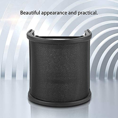 Double Layer U-Shape Microphone Anti-Pop Mask with Iron Design for Studio Use for MK-F600TL, BM-700, BM-900