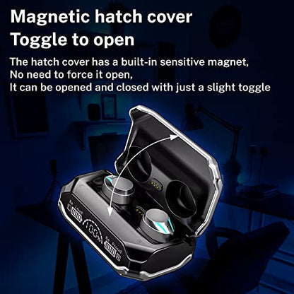 M41 Bluetooth 5.3 True Wireless Earbuds, Environment Noise Cancelling Earbuds, IPX7 Waterproof (Silver) - color: Silver