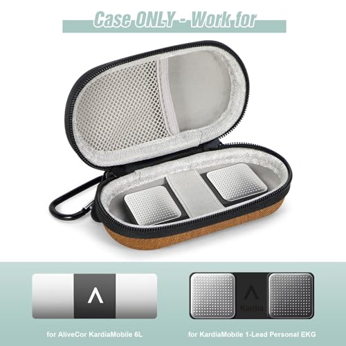 Mini Oval Earbud Case, Hard Shell Carrying Pouch Bag - color: Earth-Yellow
