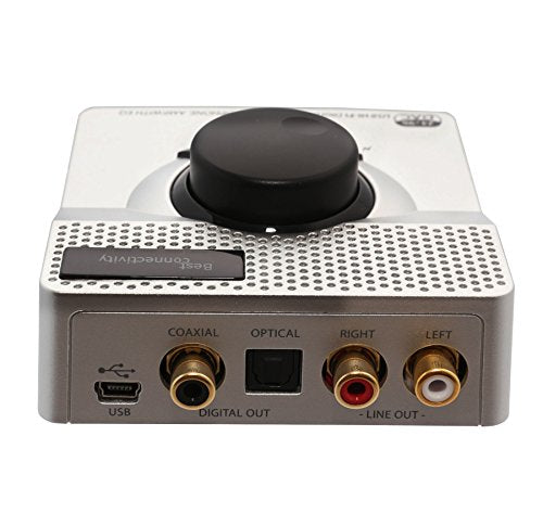 Syba USB 24 Bit 96 KHz DAC Digital to Analog Headphone Amplifier 2 Stage EQ Digital/Coaxial Output and RCA Output (SD-DAC63057) - style: Solid State Amp