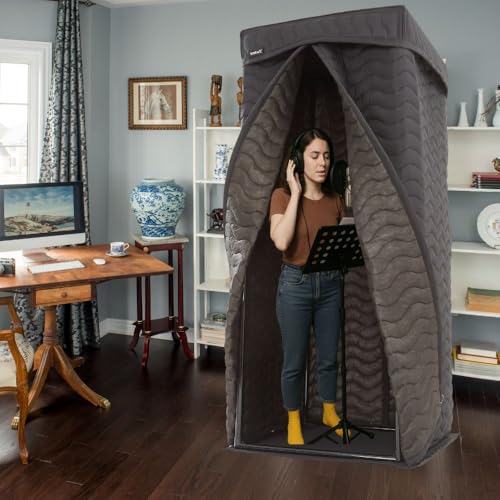 Portable Recording Booth, Vocal Booth for Home Studio & Voiceover - size: L