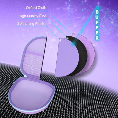 Kid Headphones Case for iClever/Candy Bila Headphone,Purple+Green,Case Only | for iClever BTH12 HS19 BTH20 BTH22 BTH26/Candy Bila/Acer/JBL/MIDOLA/JoySpark/JLab/ADOOPE/Spiderman/EarFun/ Etc Kids Headphone - color: Purple+Green Edge