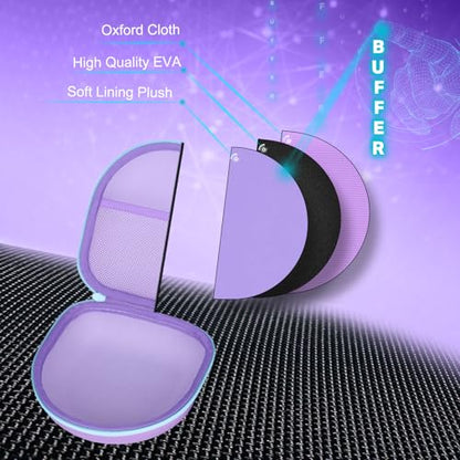 Kid Headphones Case for iClever/Candy Bila Headphone,Purple+Green,Case Only | for iClever BTH12 HS19 BTH20 BTH22 BTH26/Candy Bila/Acer/JBL/MIDOLA/JoySpark/JLab/ADOOPE/Spiderman/EarFun/ Etc Kids Headphone - color: Purple+Green Edge