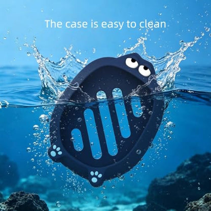 Cartoon Silicone Protective Case for Clip 5 Portable Bluetooth Speaker, Soft Shockproof Skin Cover Anti-Scratch Sleeve Accessory (Blue) - color: blue