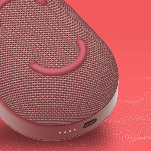 Skullcandy Kilo XT Wireless Bluetooth Speaker - IPX7 Waterproof Mini Bluetooth Speaker with 24 Hour Battery, Downward Firing Passive Radiator, and True Wireless Pairing - Perfect for Outdoor (Red) - color: Red