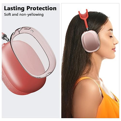 Ainiv Protective Case Compatible with Airpods Max, 2 Pack, Clear Pink - color: Clear Pink