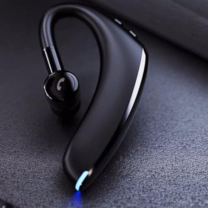 AYI Bluetooth Earpiece Headphone Dual Noise Cancelling Mic Painless Open-Ear Handsfree Stereo Sound Left/Right Changeable Earhook Earphones for Driving/Business/Gym-Single Ear Headset F900 Black - color: Single Ear Headset F900 Black