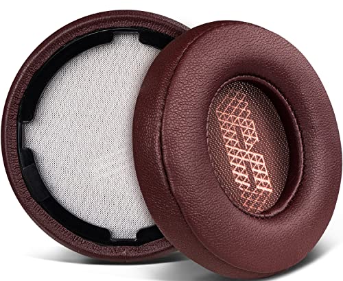 SOULWIT Replacement Ear Pads for JBL Live 400BT/Live 400 BT On-Ear Wireless Headphones, Earpads Cushions with Softer Protein Leather, Noise Isolation Foam - Red - color: Red