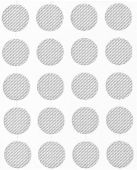 20Pcs/Set Silver Earbuds Filters Earphone Filter Mesh,Earbud and in-Ear Headphones Earphone Protective Filters Earphones Accessories(4mm)
