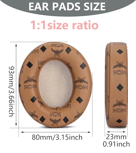 Replacement Ear Pads for Beats Studio 3 Wireless Studio 2 Wired Brown - color: Brown Flower