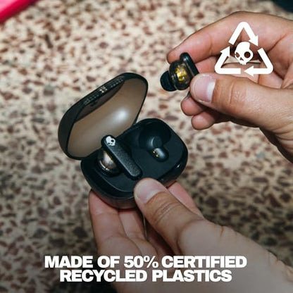 Skullcandy Smokin’ Buds Wireless Noise Isolating Earbuds - Midnight Smoke | In-Ear Fit, Bluetooth, 20 Hours Battery, IPX4 Sweat and Water Resistant, Microphone for iPhone Android, Commuting, Studying - color: Midnight Smoke
