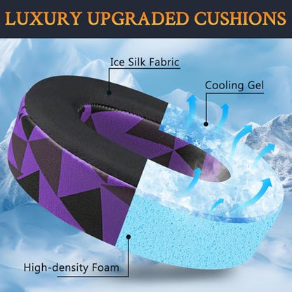 SOULWIT Earpads Cushions Replacement for Corsair HS75 XB HS70/Pro HS60/Pro HS50/Pro Gaming Headset/Headphones, Ear Pads with High-Density Noise Isolation Foam (HS60 CG Purple Black)