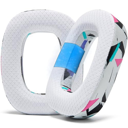 WC Freeze A30 - Cooling Gel Earpads for Logitech Astro A30 - color: 90's White