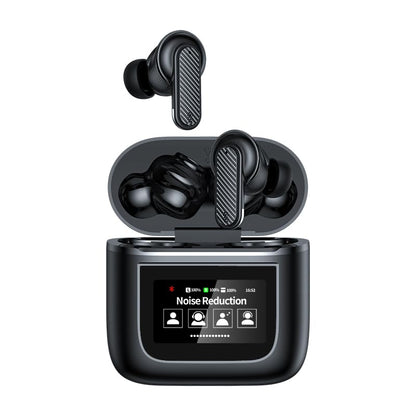 ANC Noise Cancellation Message Notification Bluetooth in-Ear Earbuds - Multi-Functional Wireless in Ear Headphones with LCD Screen Touch Control Display 16 Countries Language TWS Earphones