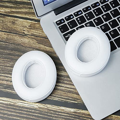 Replacement Ear Pads for Beats Studio 3 & Studio 2, Upgraded Beats Studio 3 Replacement Parts and Beats Headphones Accessories, Compatible with B0500 B0501 Wired/Wireless Models, White - color: White