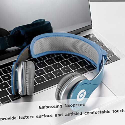 Universal Replacement Headband Cushion Pad Cover Protector Compatible with ATH M50X, QC 35i/35ii, QC25, Solo 2/Solo 3, Studio 2/3 Headphones (Blue) - color: Blue