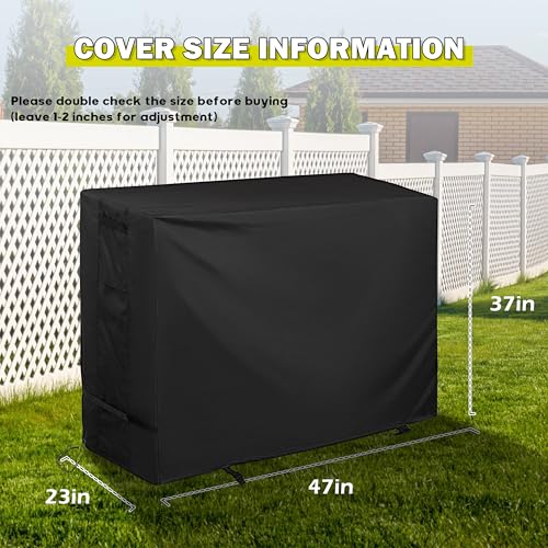 Griddle Cover for Blackstone ProSeries 2-Burner 22" Propane Omnivore Griddle, Flat Top Grill Cover for Blackstone Pro Series 22in Grill 2414 2165 2063 - size: 47"L x 23"D x 37"H