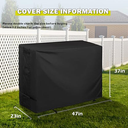 Griddle Cover for Blackstone ProSeries 2-Burner 22" Propane Omnivore Griddle, Flat Top Grill Cover for Blackstone Pro Series 22in Grill 2414 2165 2063 - size: 47"L x 23"D x 37"H