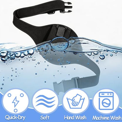 12 Pack Mic Belt Wireless for Fitness, with Anti Dropping Strap, Black | Sweat Absorbent Belt Waistband Bag, for Theatre Fitness Instructor Vertical Speaker