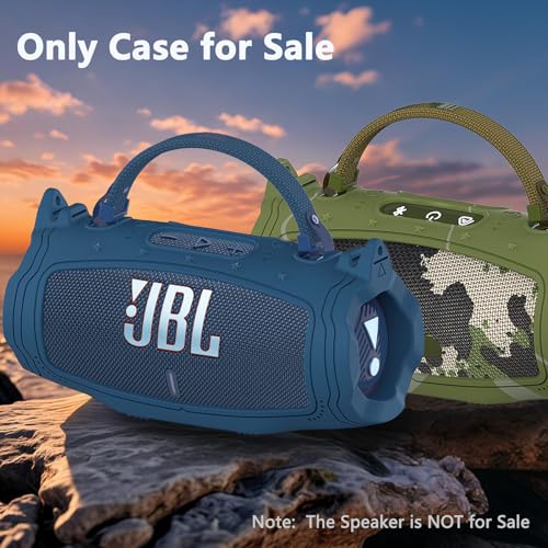 Silicone Cover Case for JBL Charge 6 Portable Bluetooth Speaker - color: Blue