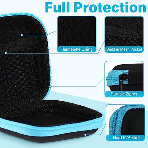 Sweetude 30 Sets Portable Earbud Case Pouch for USB-c Wired Ear Buds Square EVA Earphone Holder Pocket Earphone Cell Phone Accessories Memory Card Organizer Travel Case for Earphones and Earplugs