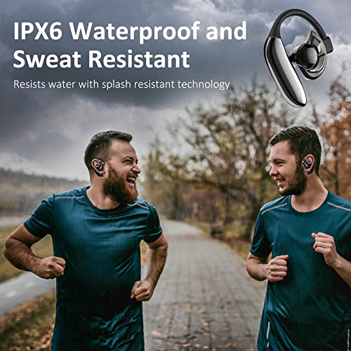 Bluetooth Headset,Wireless Bluetooth Earpiece 28 Hrs Talking Time Built-in Microphone for iOS/Android Cell Phones,Touch Control Version NOT Button Press Down