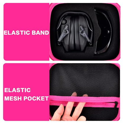 PAIYULE Case for Walker's Razor Slim Electronic Earmuffs/for Howard Leight Shooting Hunting Hearing Ear Protection