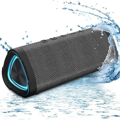 Vanzon Bluetooth Speakers V40 Portable Wireless Speaker V5.0 with 24W Loud Stereo Sound, TWS, 24H Playtime & IPX7 Waterproof, Suitable for Travel, Home&Outdoors - color: Gray