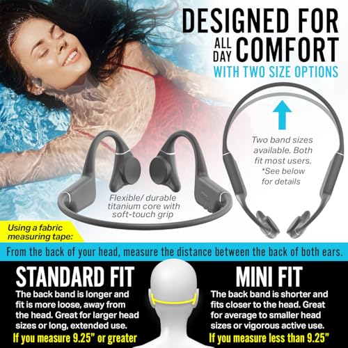 Wildhorn Crank Bone Conduction Swimming Headphones - Bluetooth & Waterproof